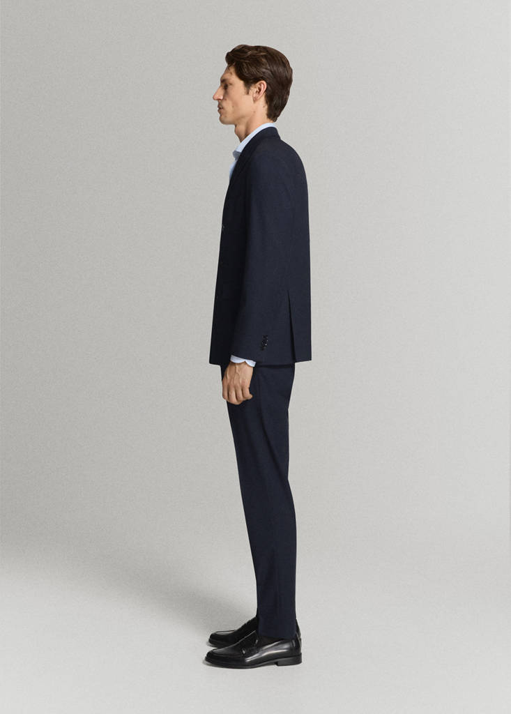 Monaco slim-fit suit trousers — Navy
