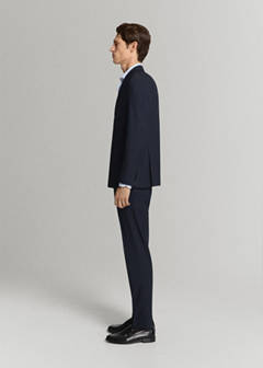 Monaco slim-fit suit trousers — Navy 5