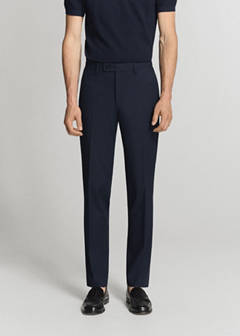 Monaco slim-fit suit trousers — Navy 11