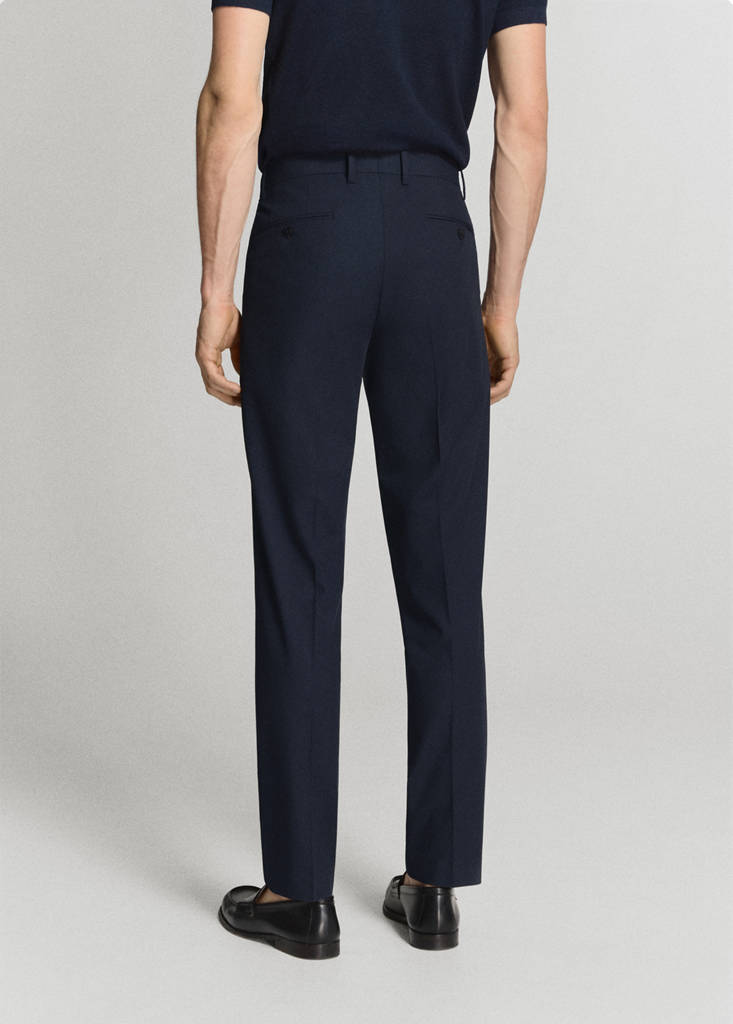 Monaco slim-fit suit trousers — Navy