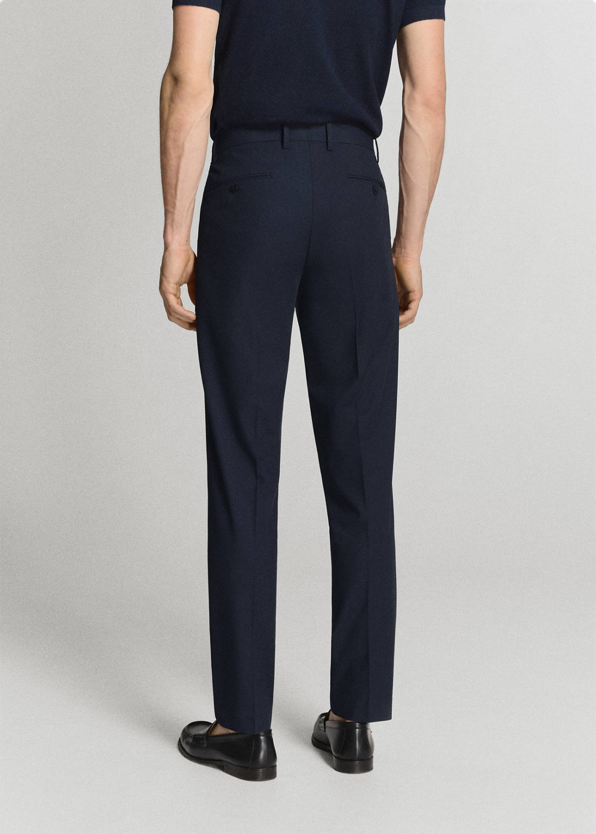 Monaco slim-fit suit trousers — Navy
