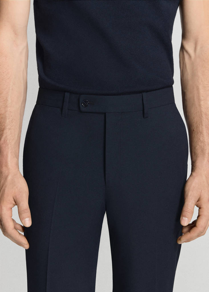 Monaco slim-fit suit trousers — Navy
