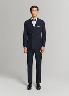 Monaco slim-fit suit trousers — Navy 18