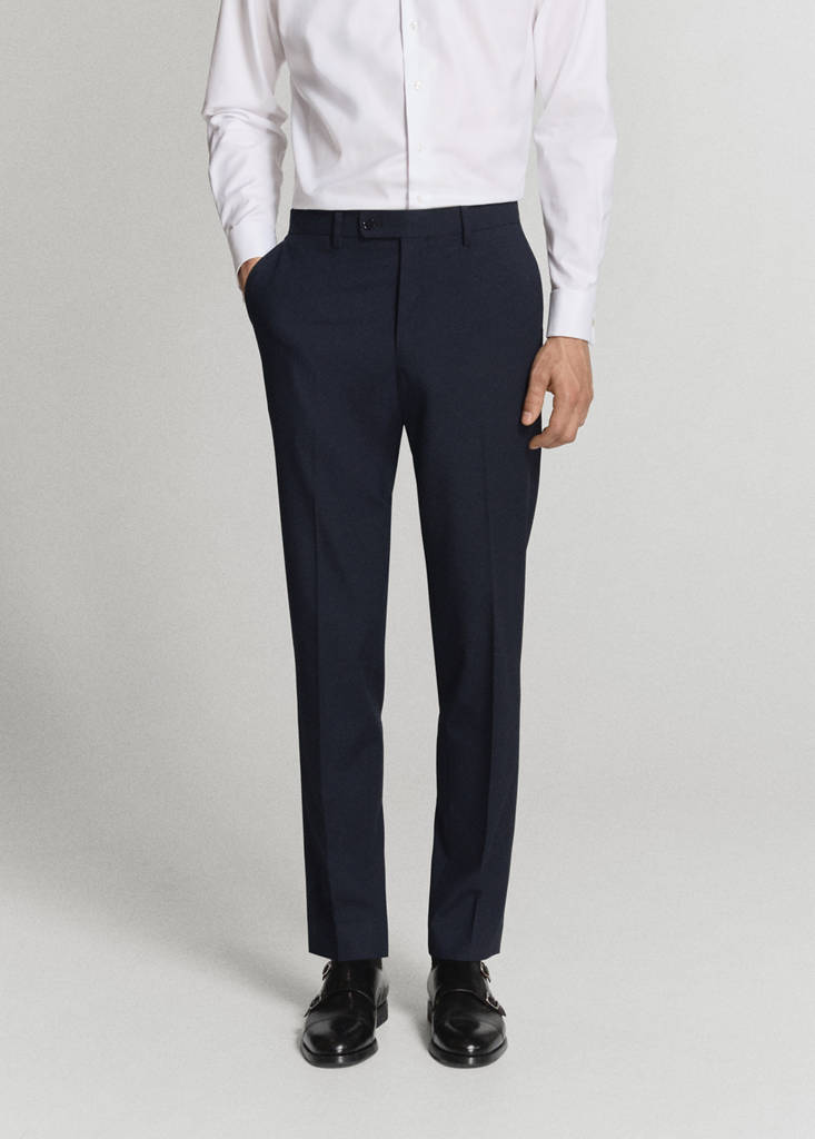 Monaco slim-fit suit trousers — Navy