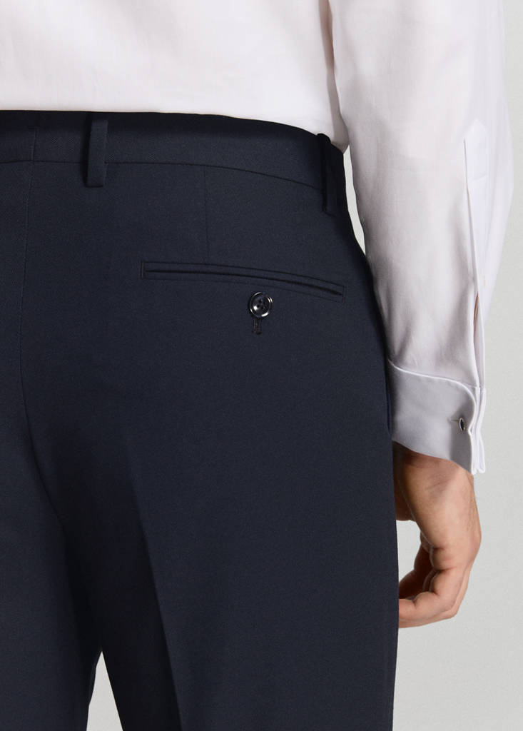 Monaco slim-fit suit trousers — Navy