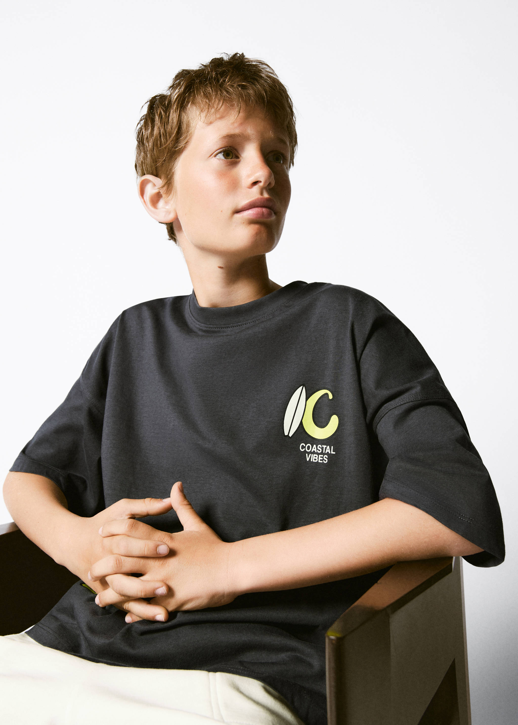 Printed cotton-blend t-shirt - General plane