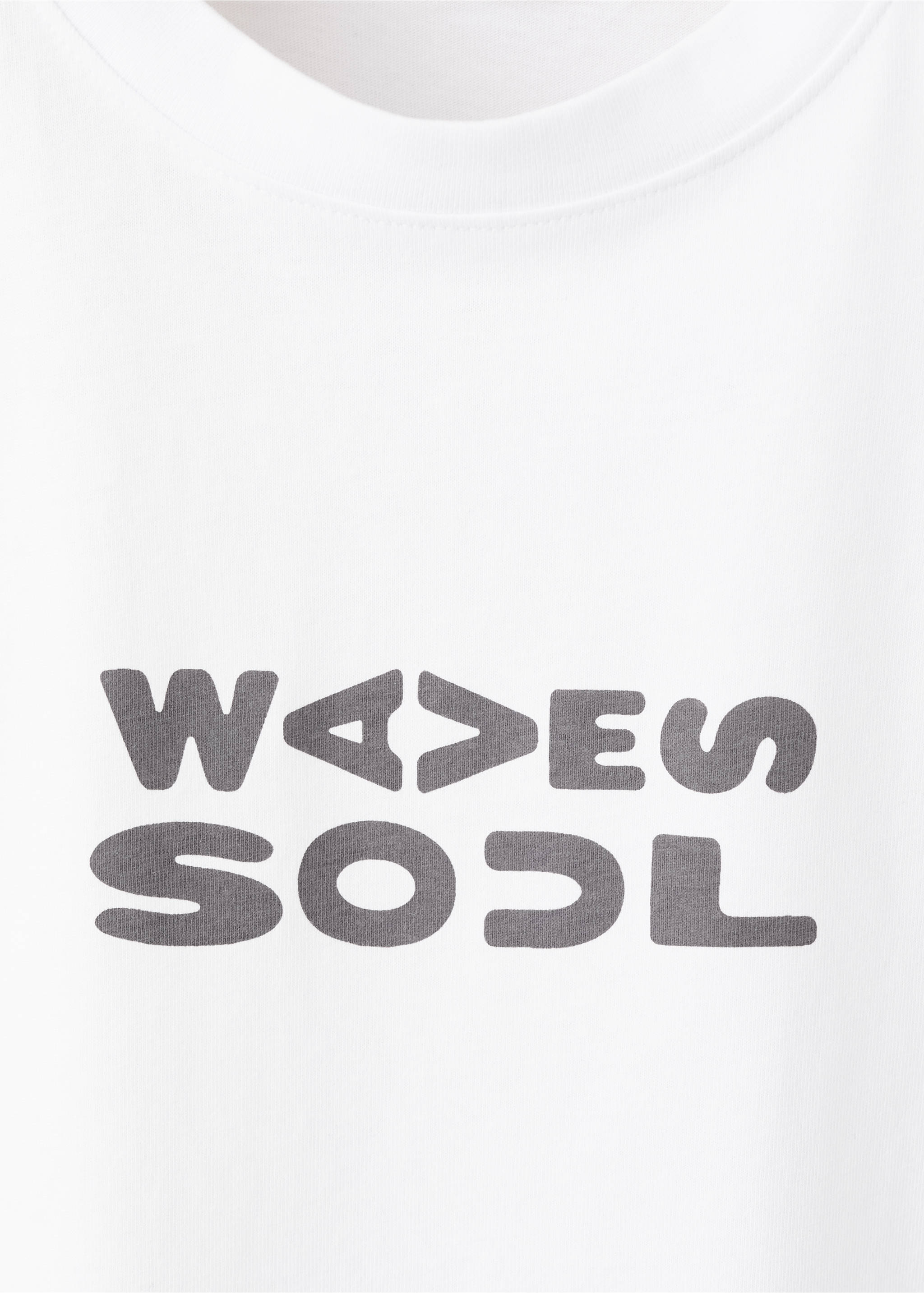Cotton T-shirt with surf print - Details of the article 8, White. Ref: 37021412-00.
