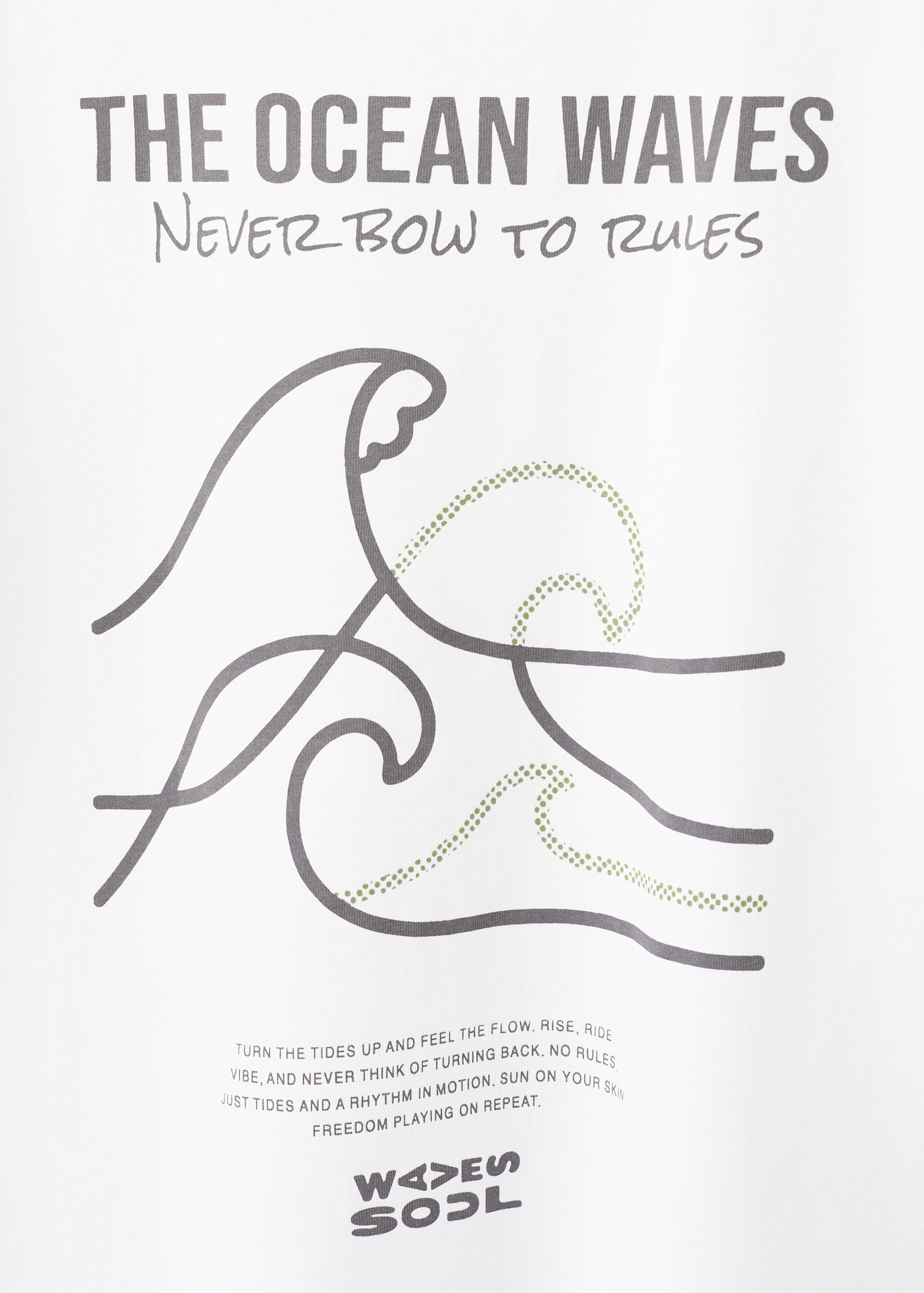 Cotton T-shirt with surf print - Details of the article 0