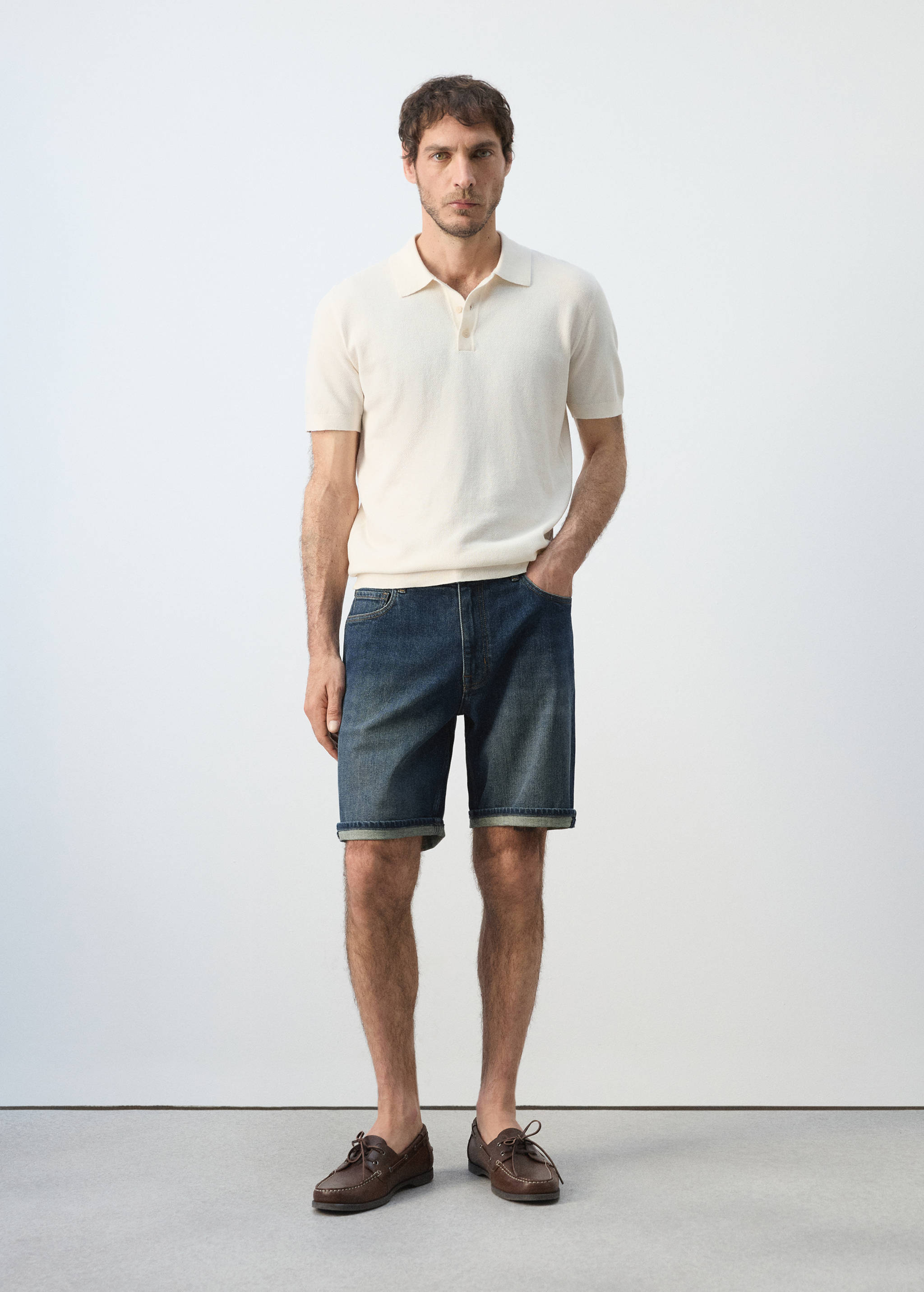 Bermudas vaqueras slim fit - Plano general