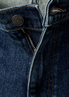 Slim-fit denim bermuda shorts — Dark Blue 9