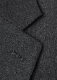 Turin suit jacket, 100% virgin wool, slim fit — Grey 7