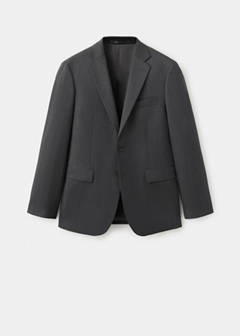 Turin suit jacket, 100% virgin wool, slim fit — Grey 6