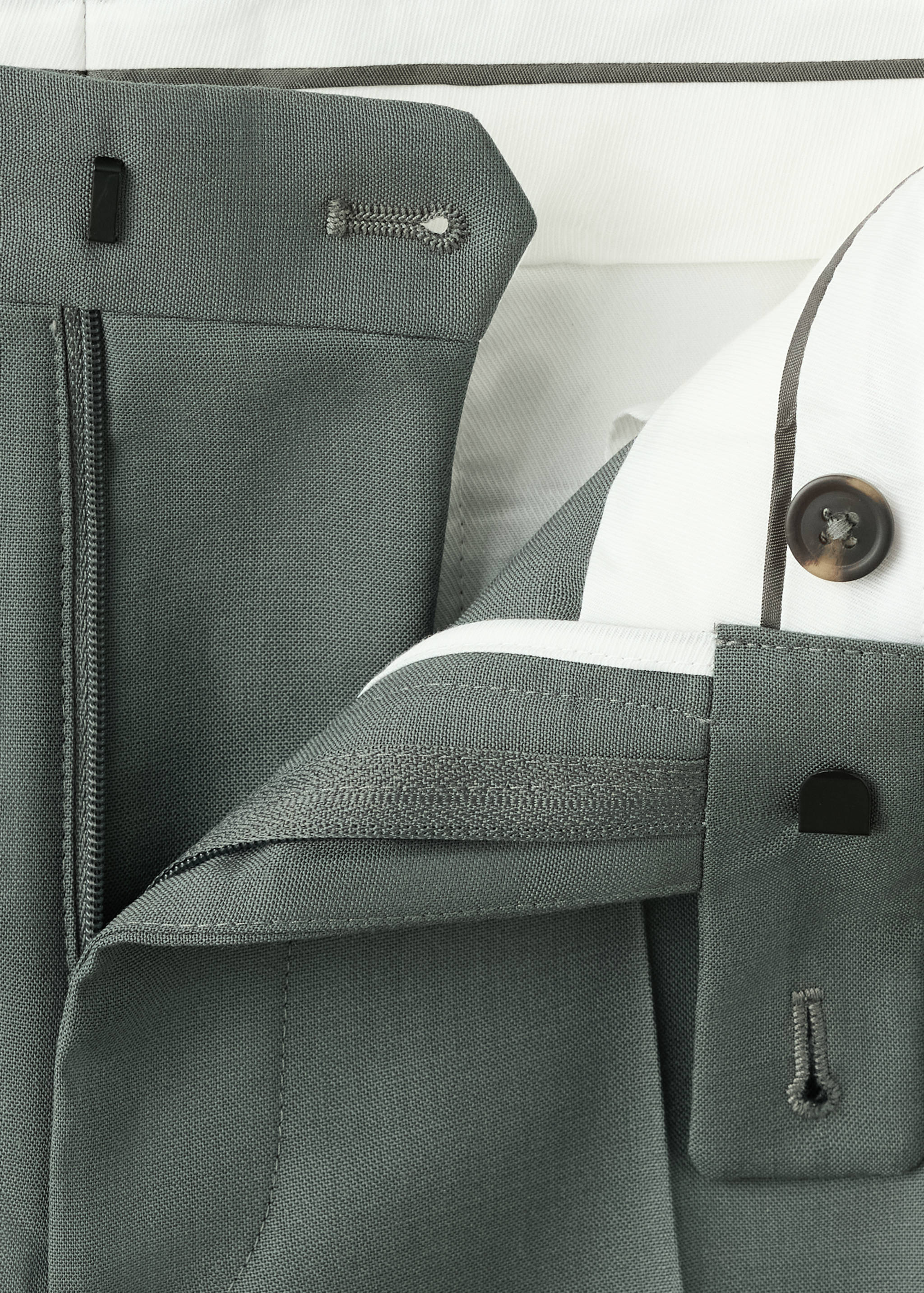 Turin 100% wool suit trousers - Details of the article 8