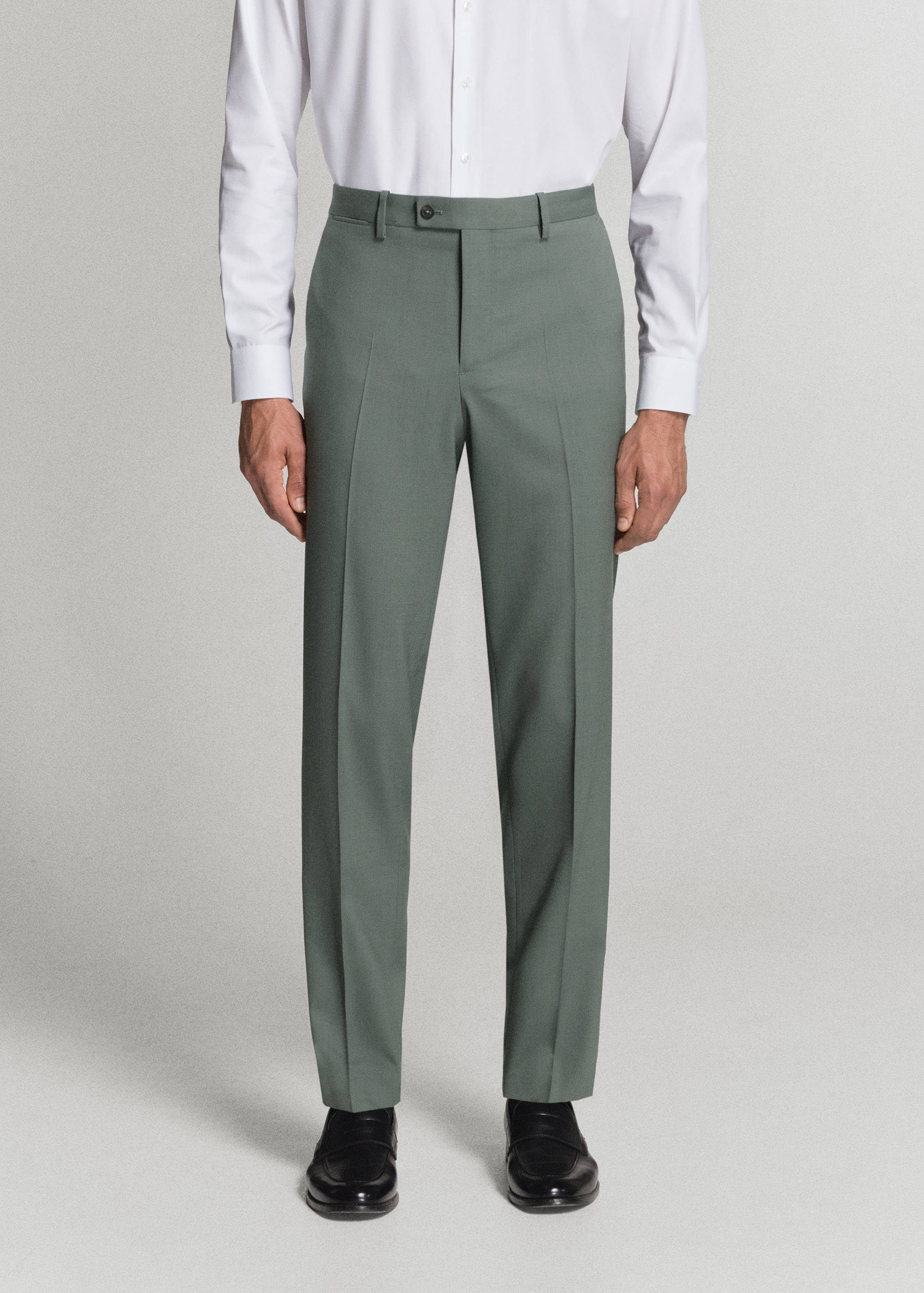 Turin 100% wool suit trousers - Medium plane