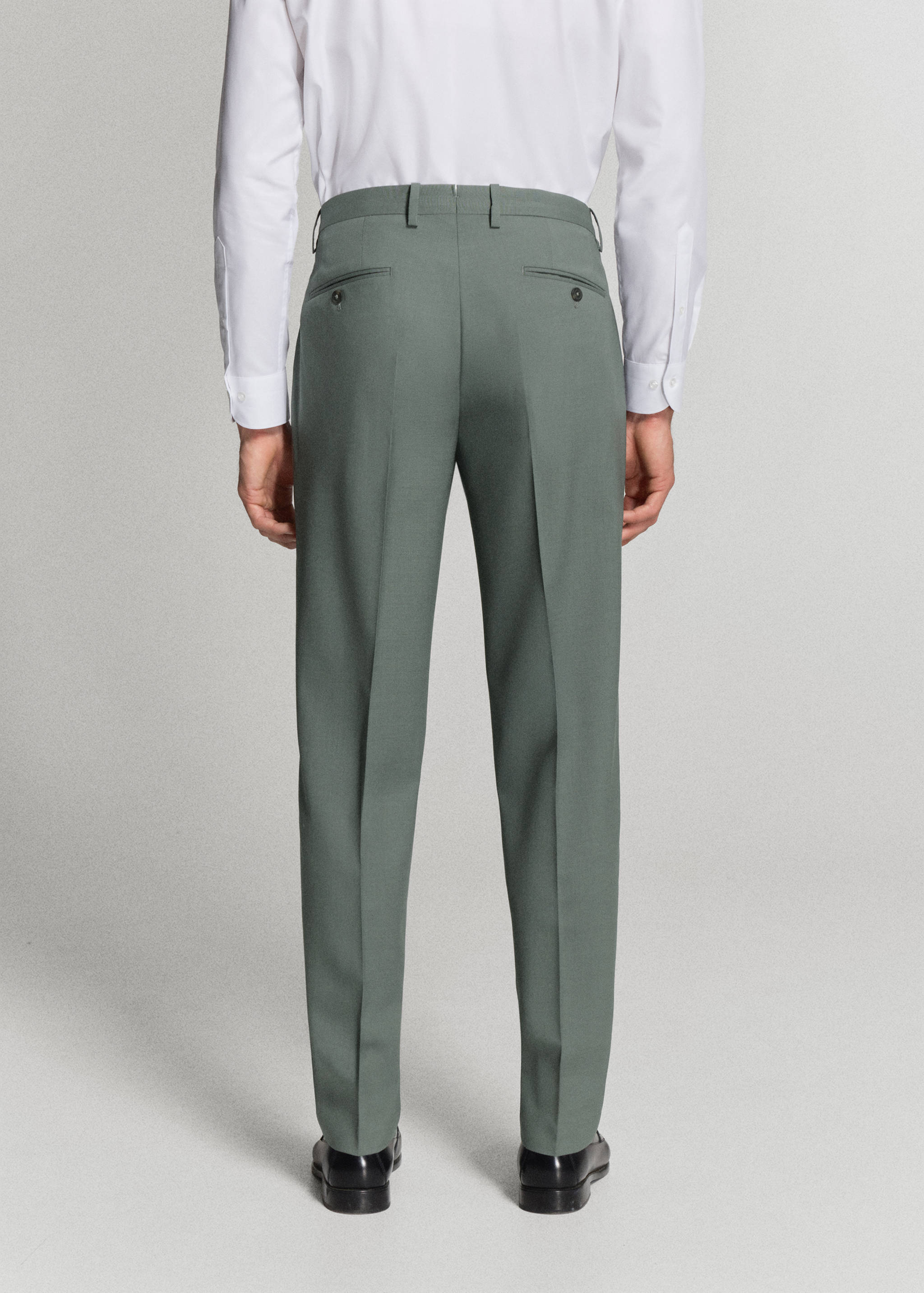 Turin 100% wool suit trousers - Reverse of the article