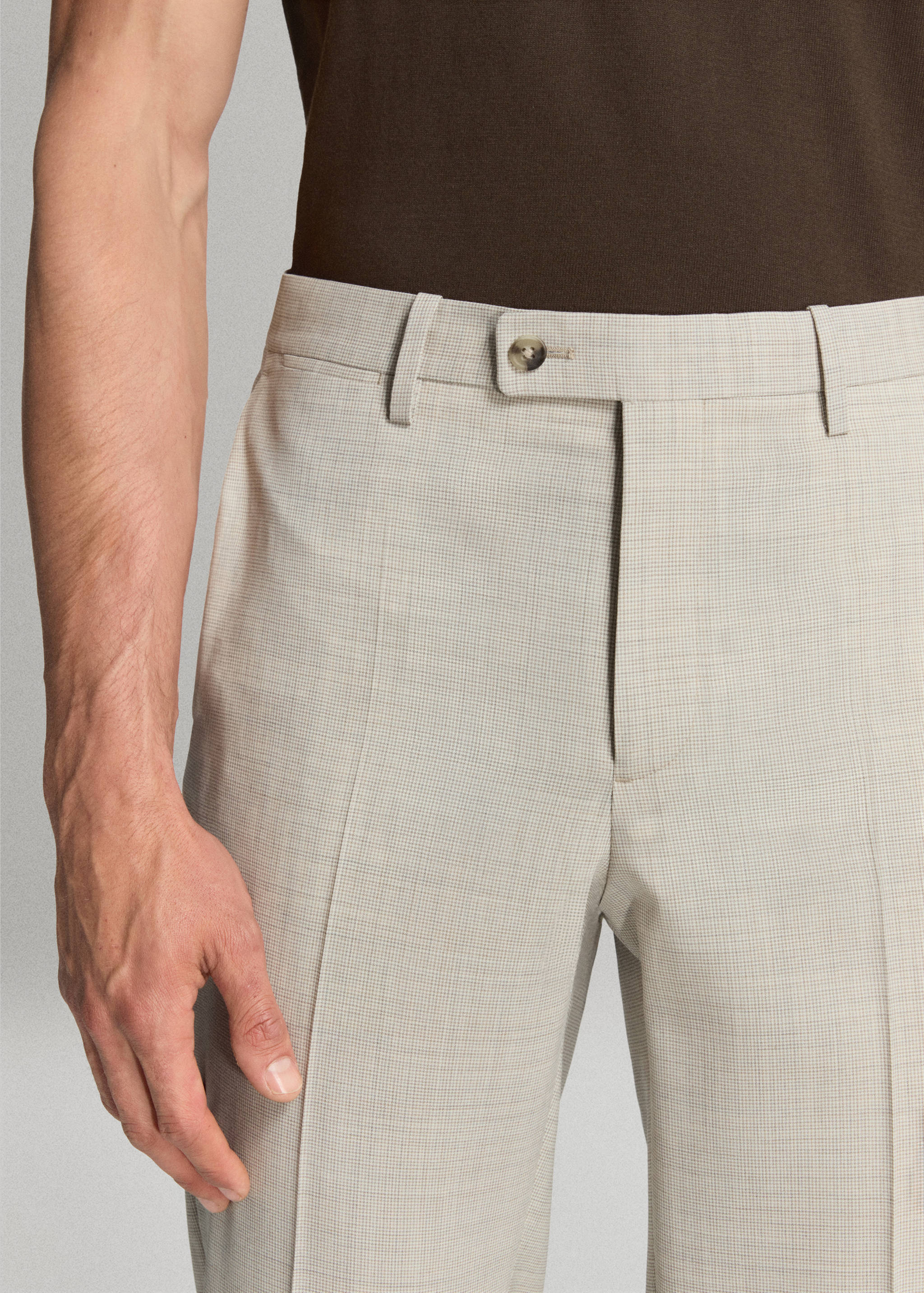 Turin 100% wool suit trousers - Details of the article 1