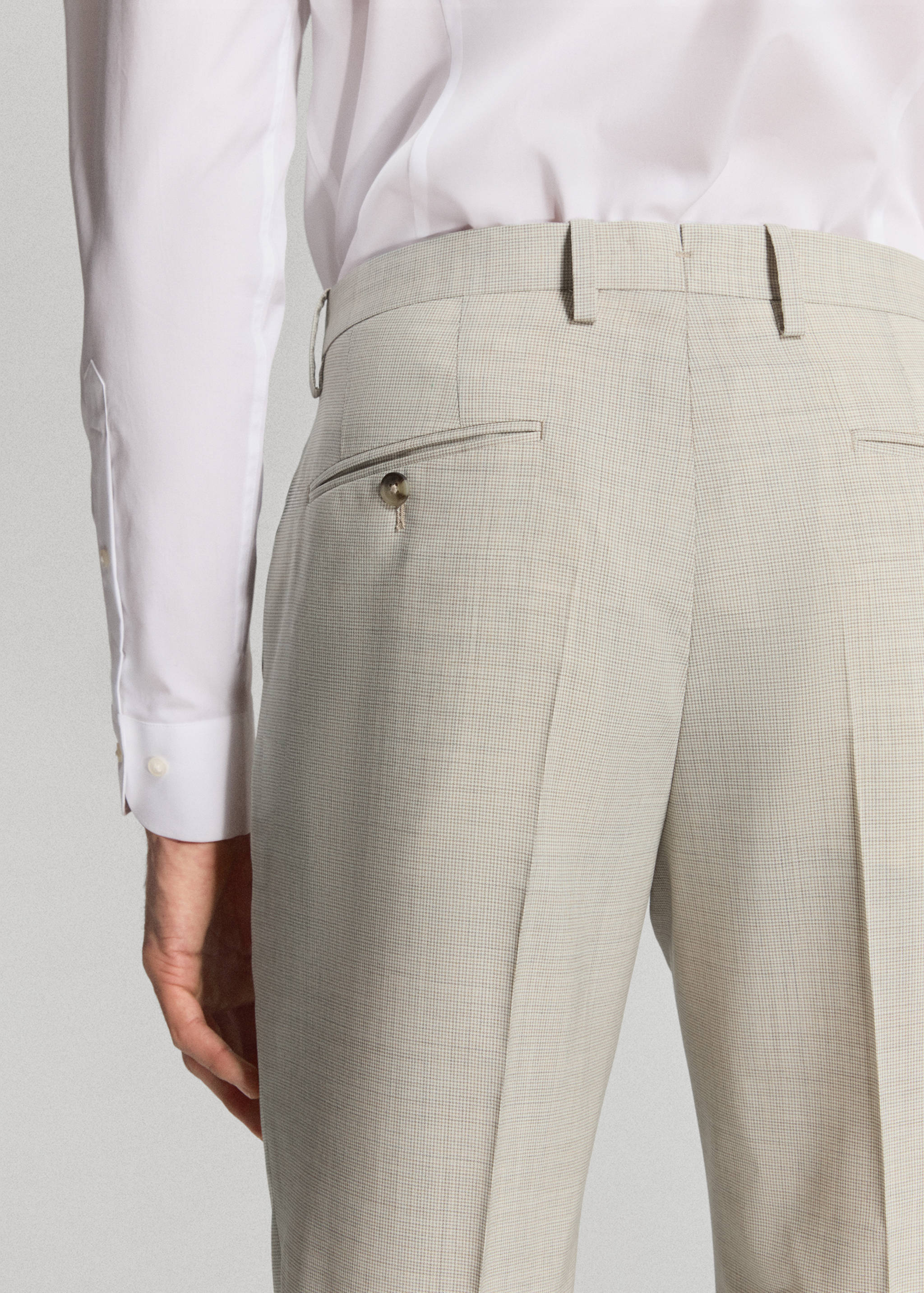 Turin 100% wool suit trousers - Details of the article 4