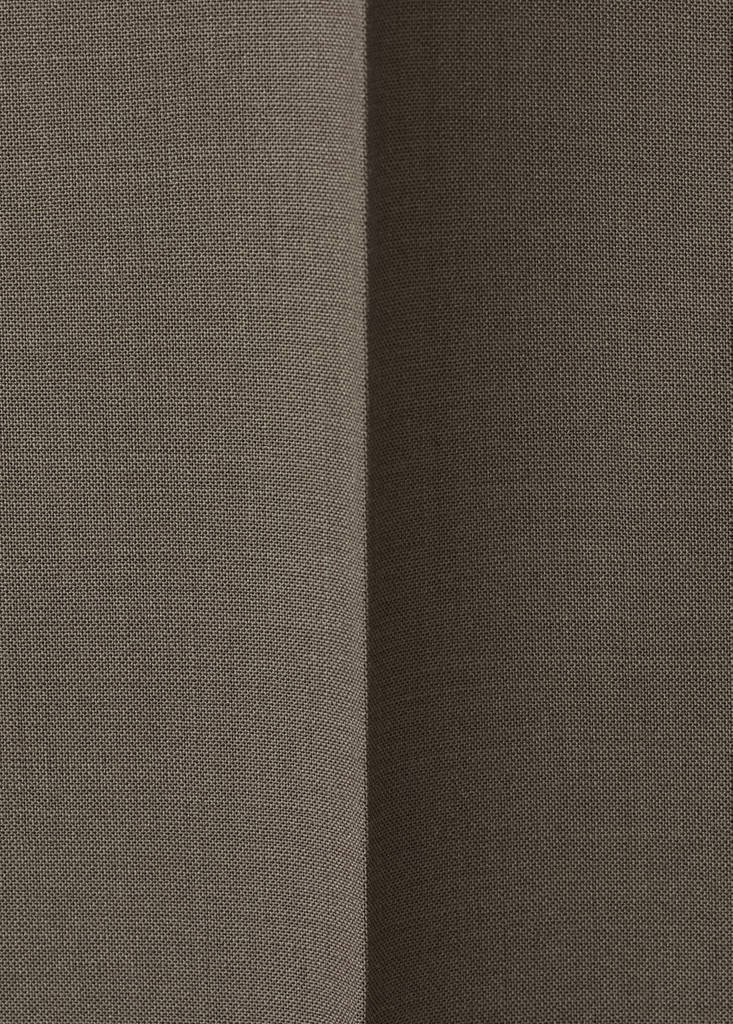 Turin 100% wool suit trousers — Medium Brown