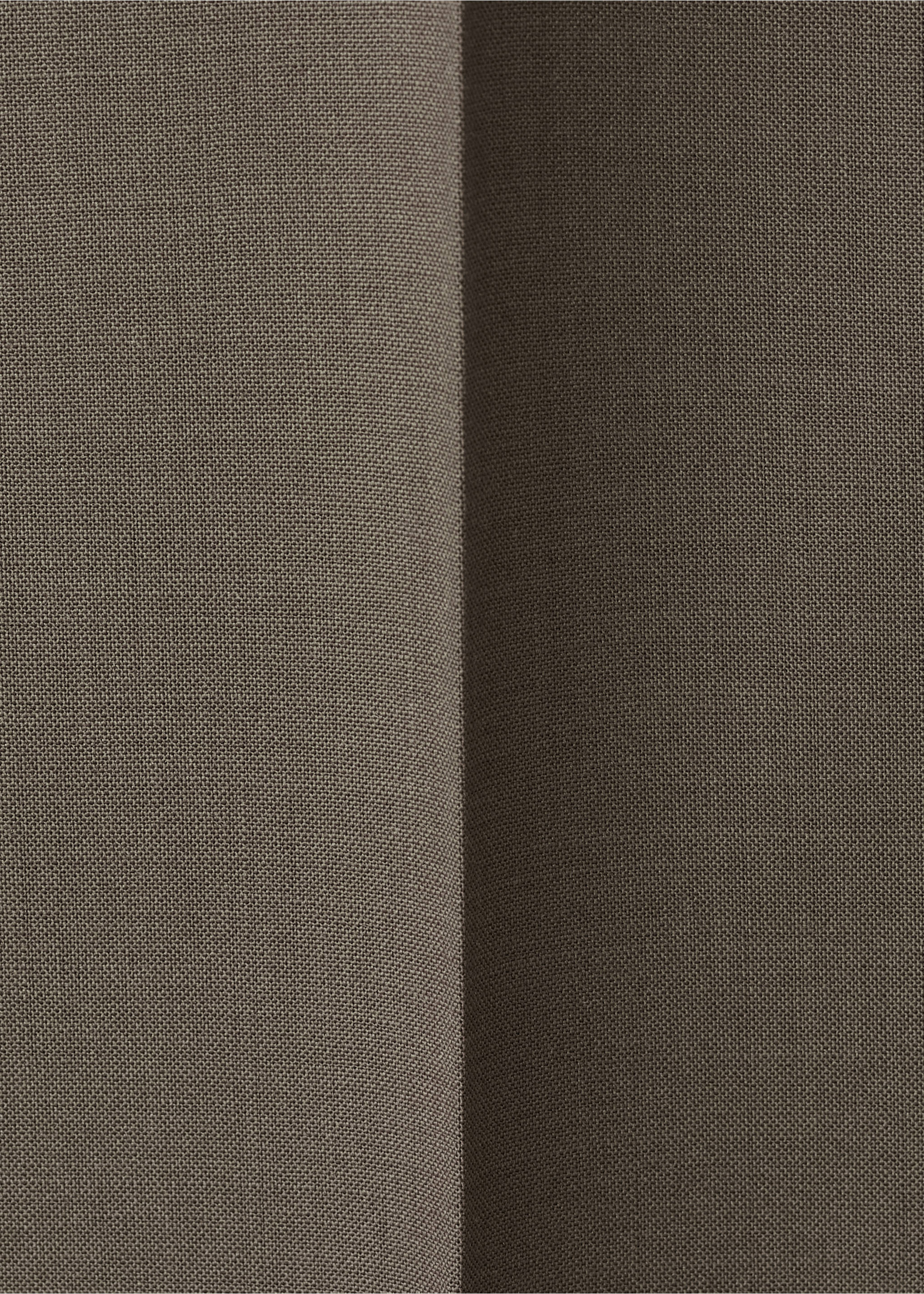 Turin 100% wool suit trousers - Details of the article 0, Medium Brown. Ref: 37021420-00.