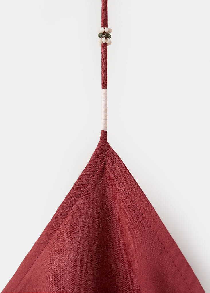 Ruched cotton top — Burnt Orange