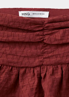 Ruffled short skirt — Burnt Orange 4