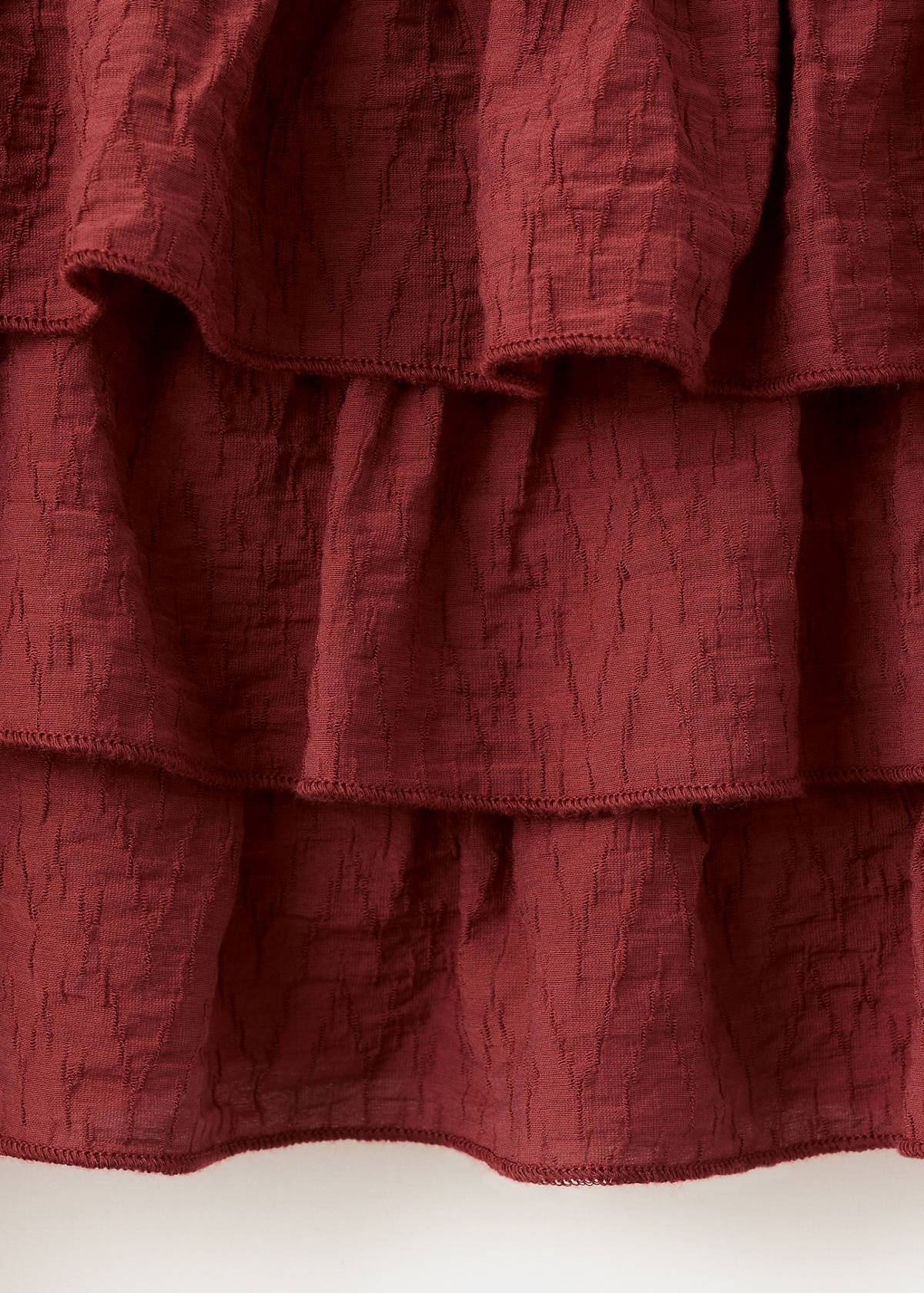 Ruffled short skirt — Burnt Orange