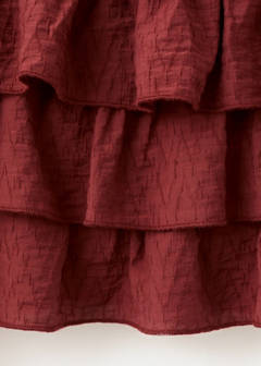 Ruffled short skirt — Burnt Orange 6