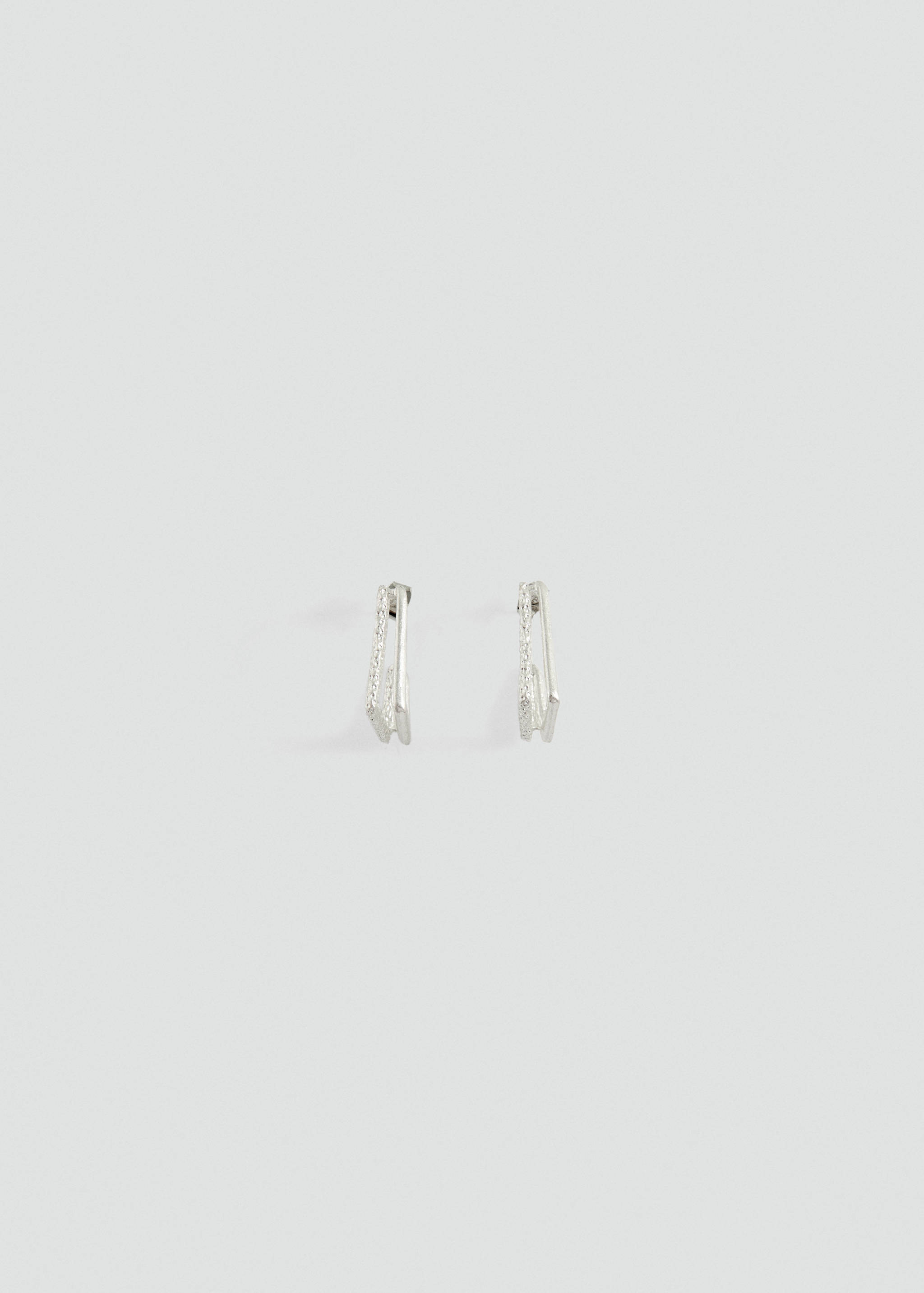 Textured square earrings - Товар без моделі