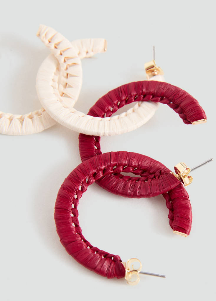 Pack of 2 mixed earrings — Red