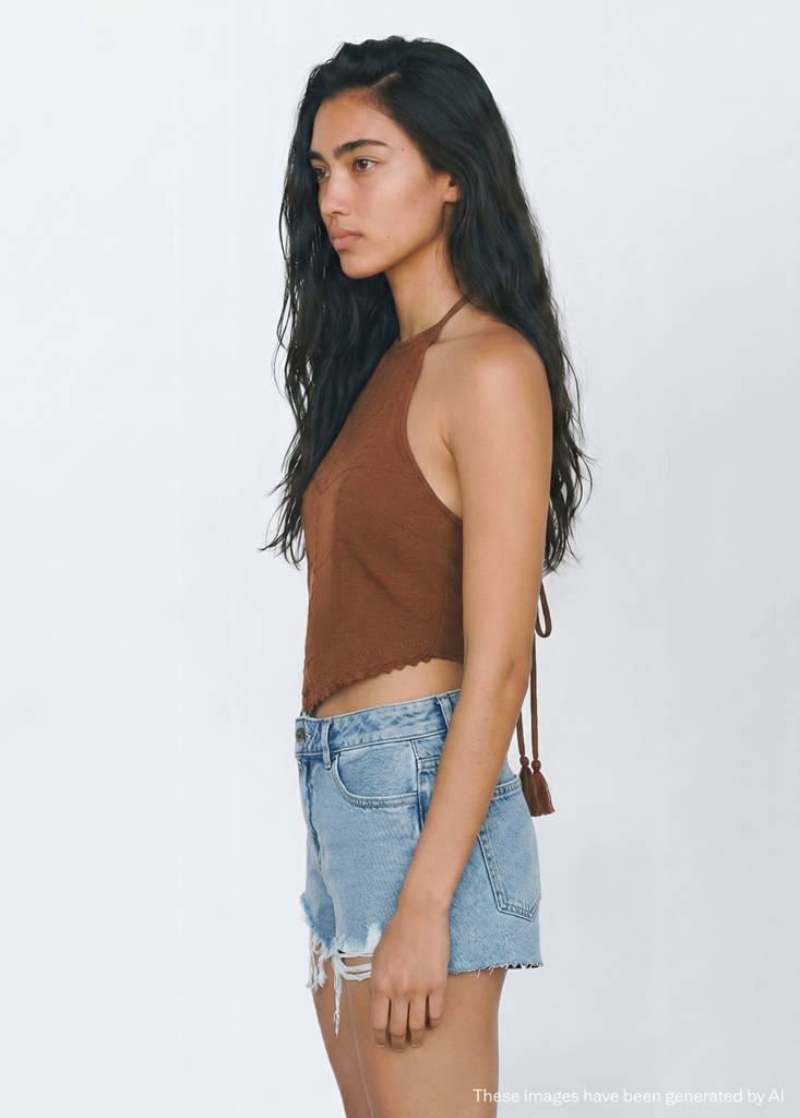 Frayed detail shorts — Medium Blue