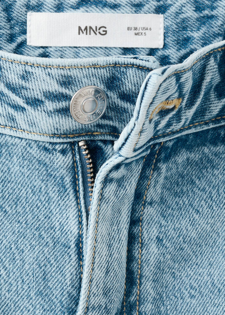 Frayed detail shorts — Medium Blue