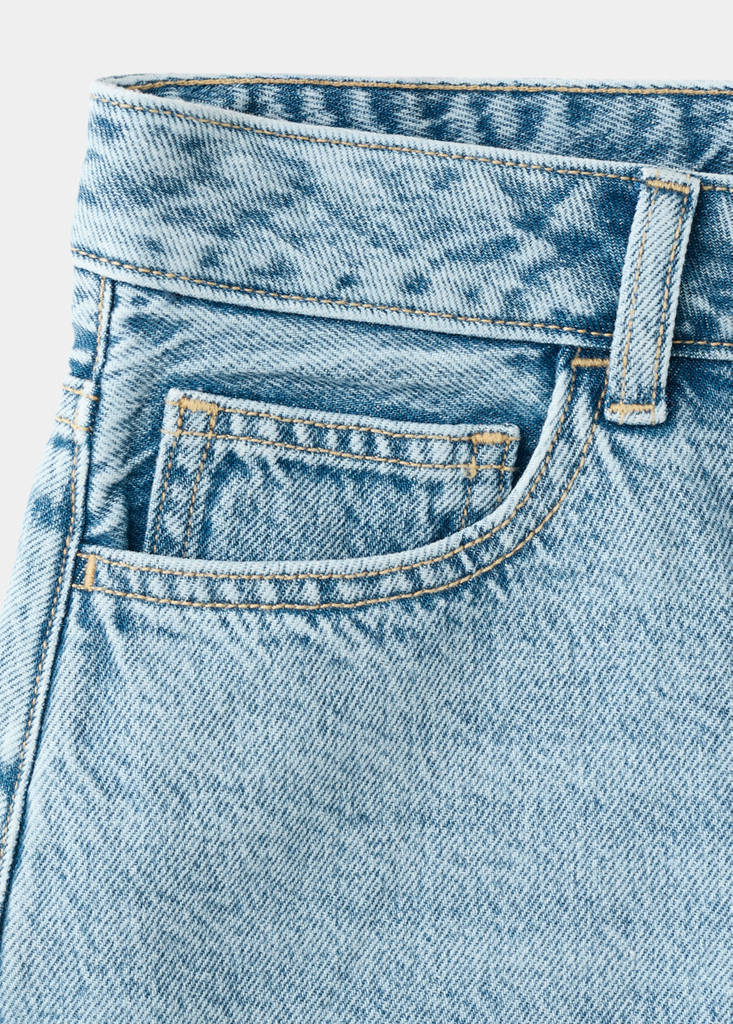 Frayed detail shorts — Medium Blue