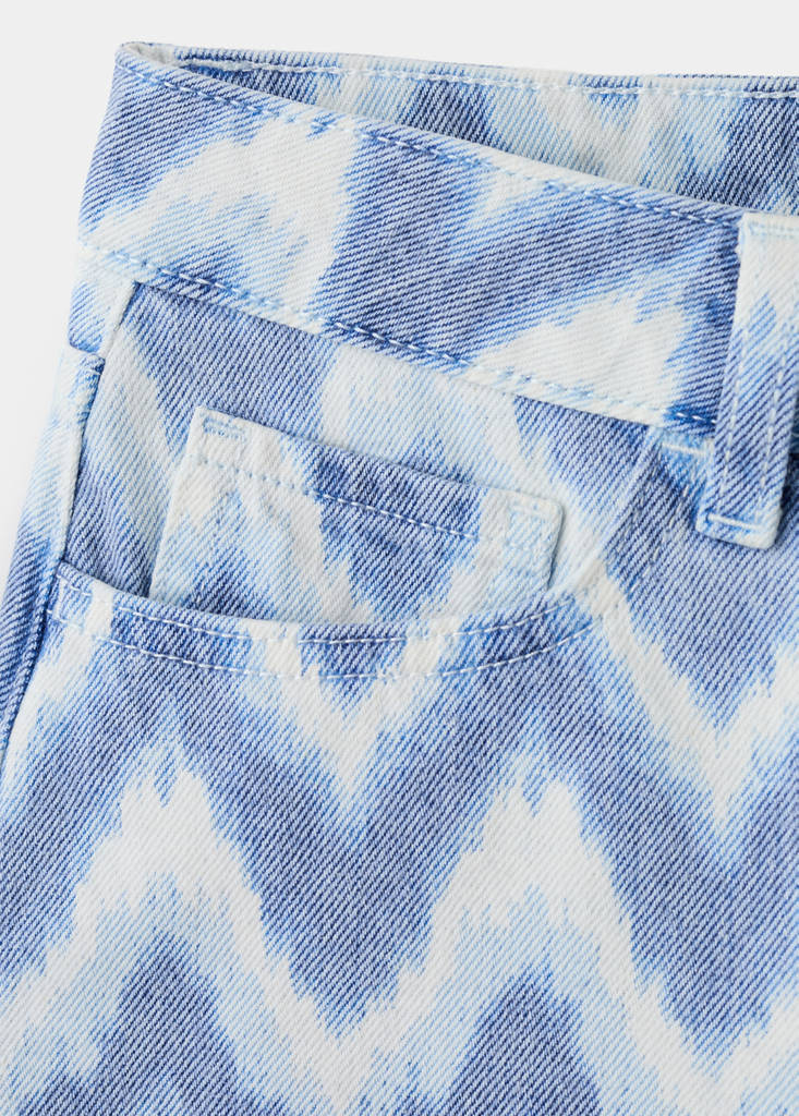 Micro fit low waist shorts — Sky Blue