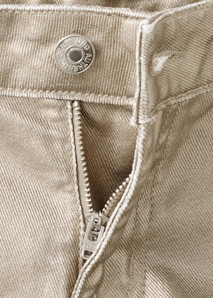 Micro fit foil effect shorts — Gold