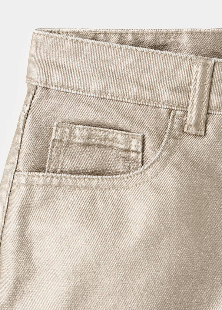 Micro fit foil effect shorts — Gold