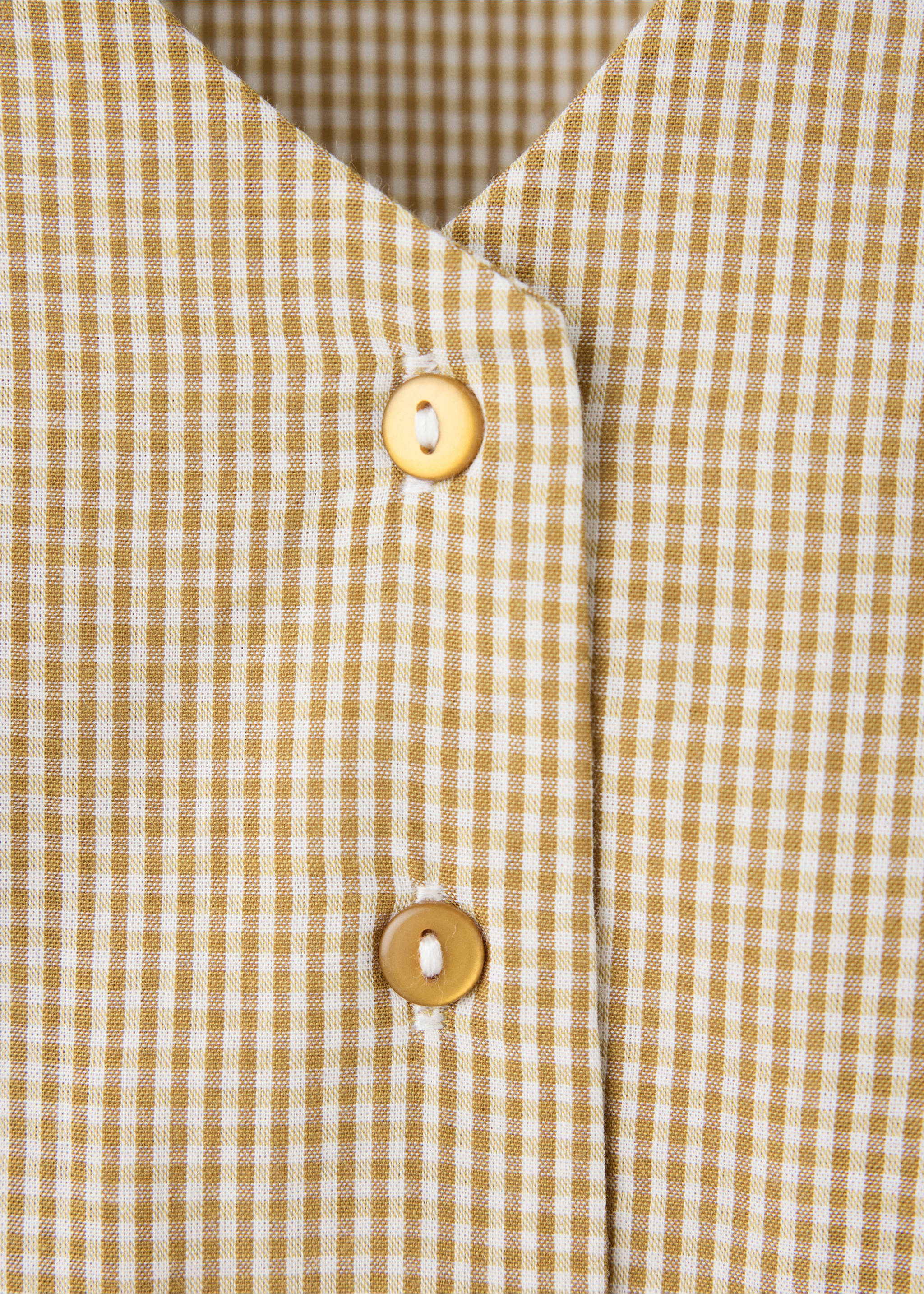 Pyjama deux pièces vichy - Détail de l'article 8, Ocre. Ref: 37021434-00.