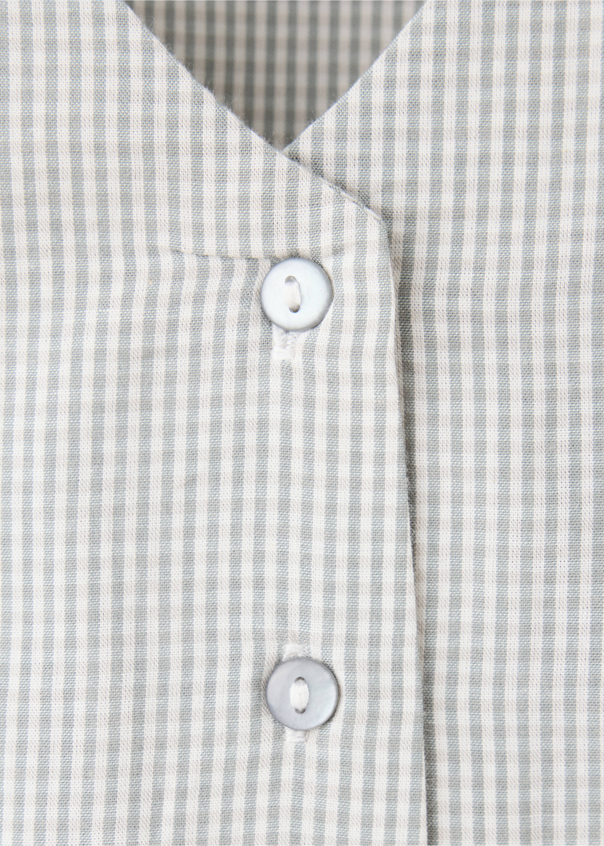 Pyjama deux pièces vichy - Détail de l'article 8, Gris. Ref: 37021434-00.