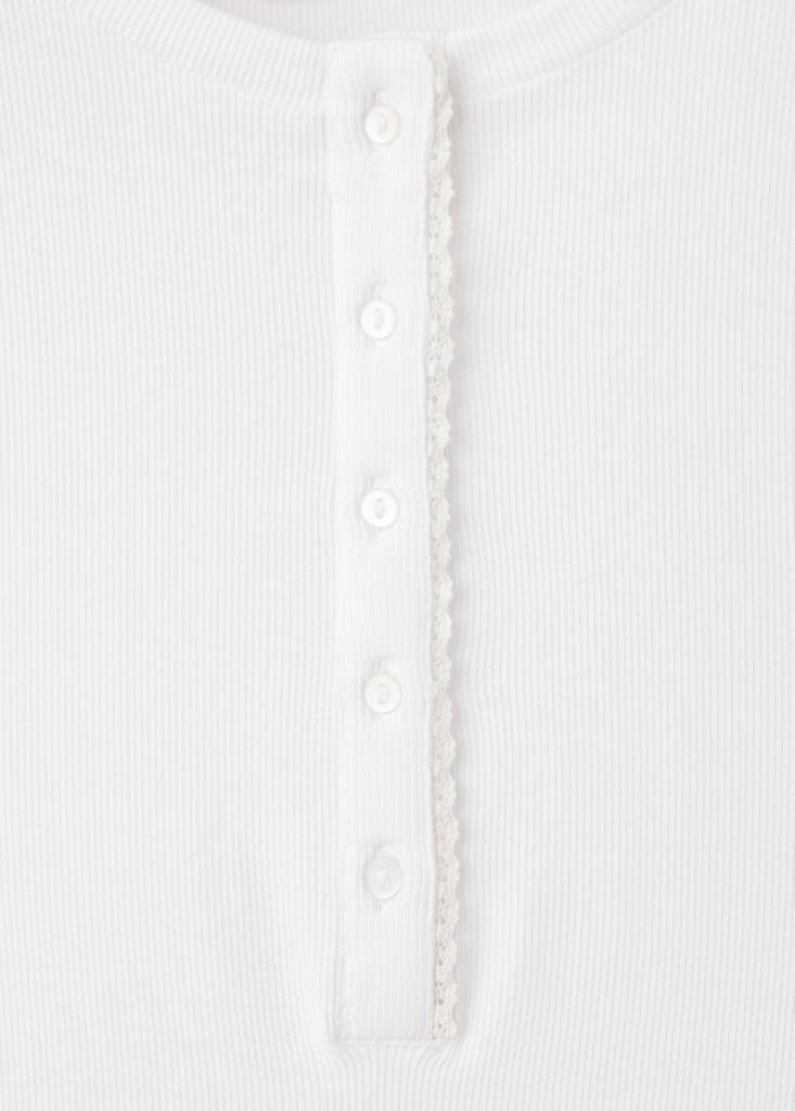 Seersucker striped two-piece pyjamas — Blue