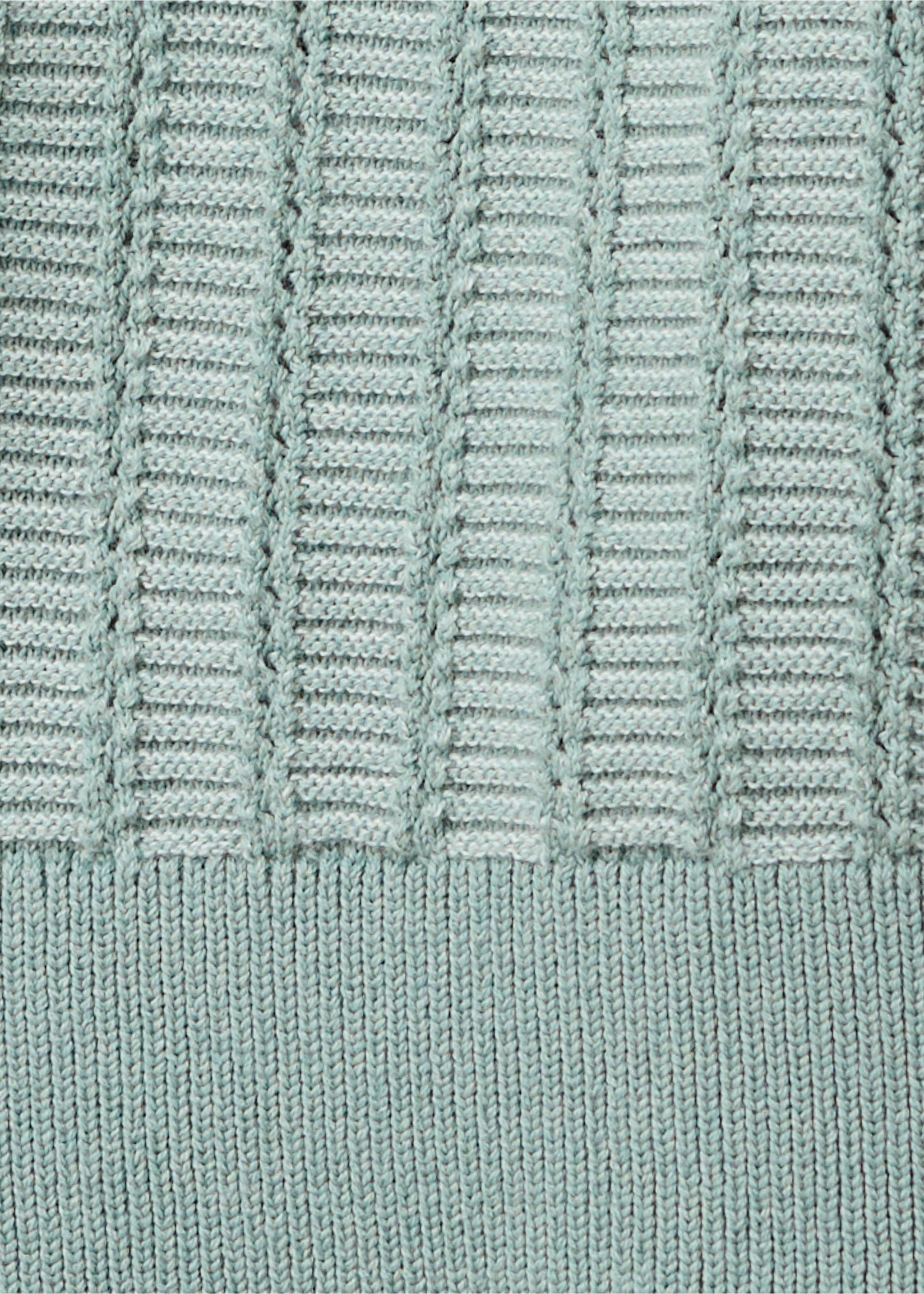 Polo en maille structurée 100 % coton - Détail de l'article 0, Émeraude. Ref: 37021438-00.