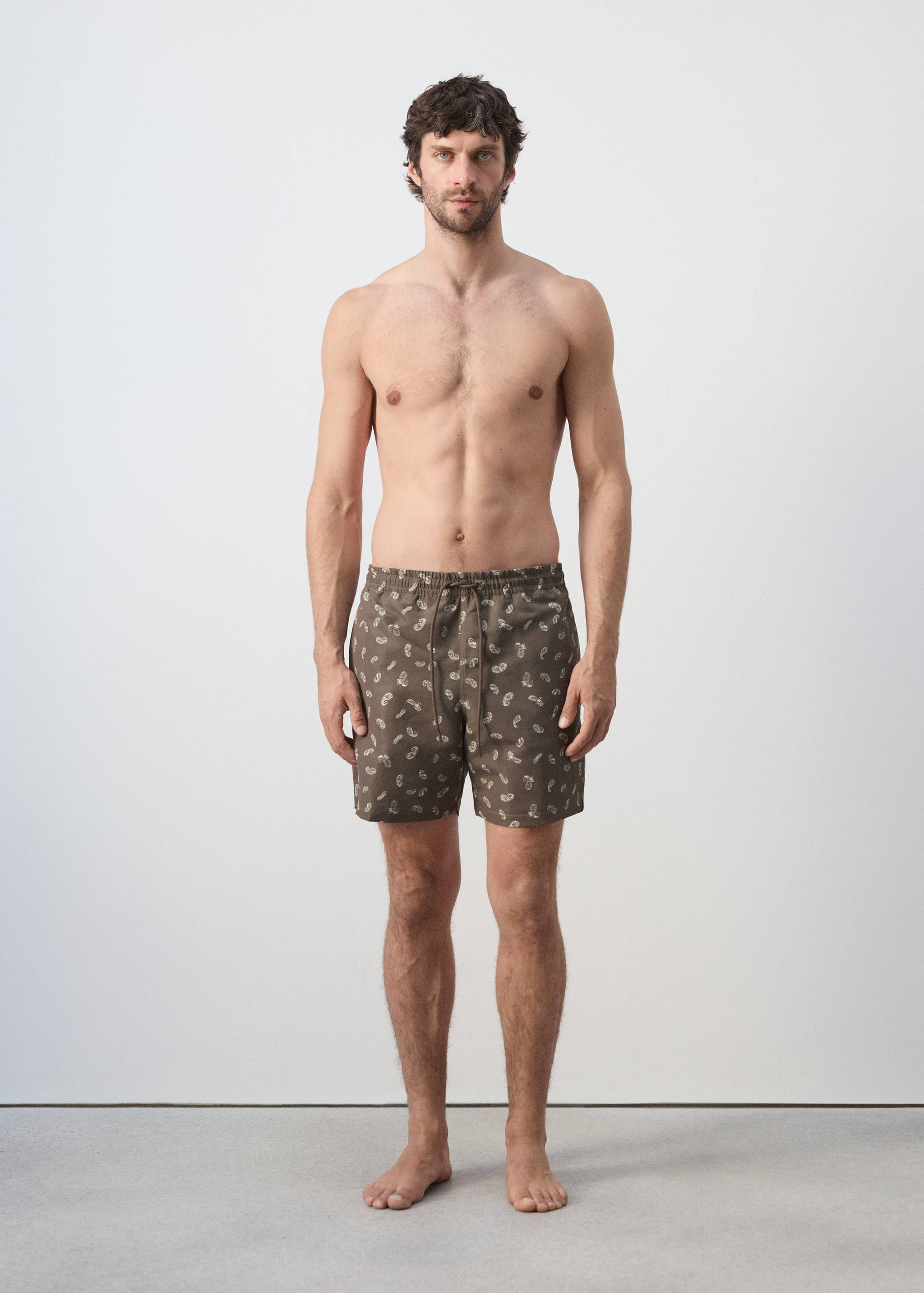 Maillot de bain imprimé avec cordon - Détail de l'article 4