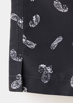 Printed drawstring swimming costume — Navy 9