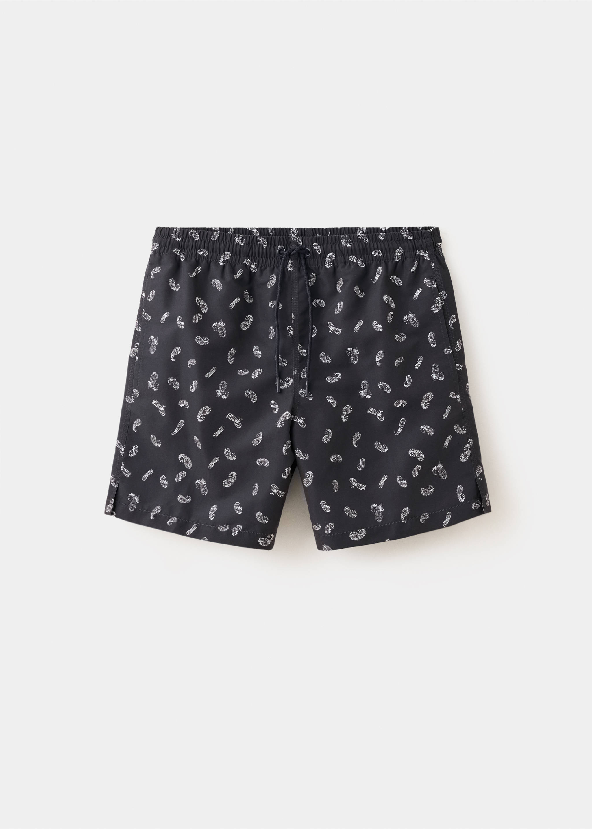 Maillot de bain imprimé avec cordon - Article sans modèle, Bleu marine. Ref: 37021439-00.
