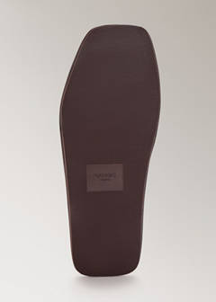 Slip-on mule trainer with leather-look finish — Brown 4
