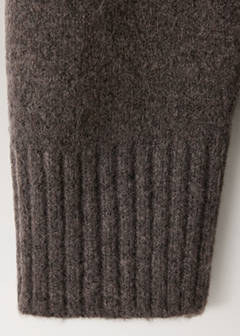 V-neck knit sweater — Chocolate 7