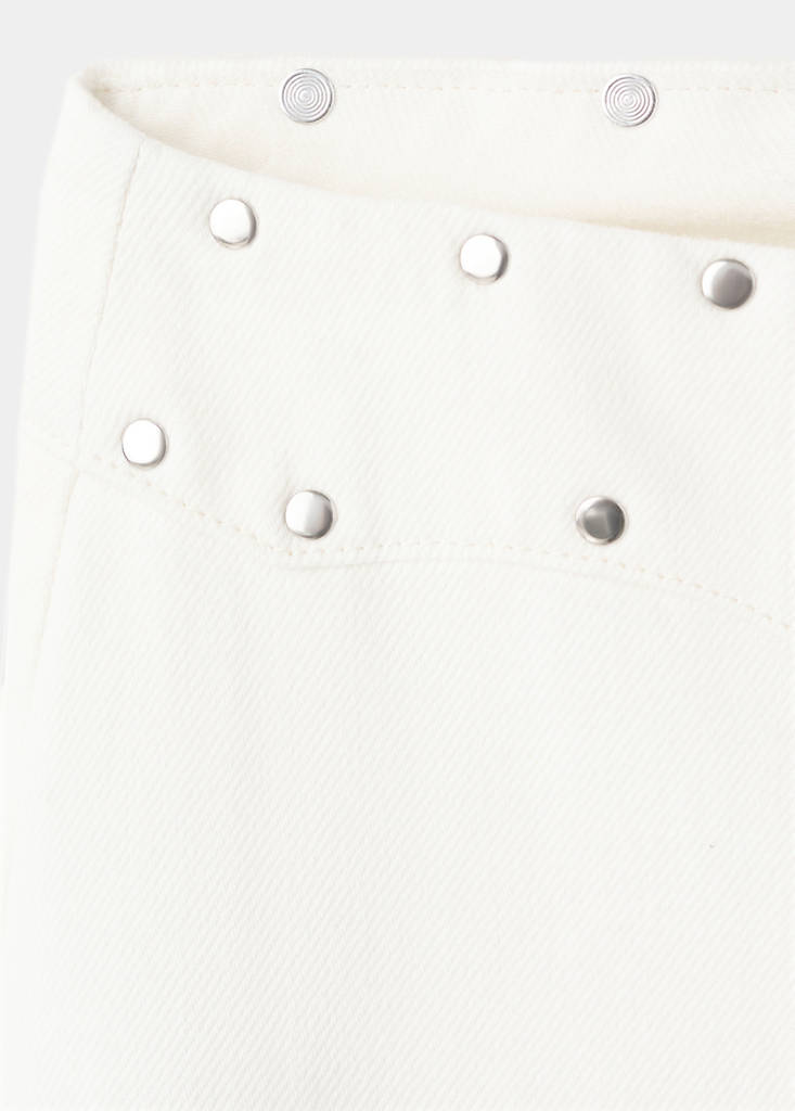 Low-waist jeans with permanent studs — Off White