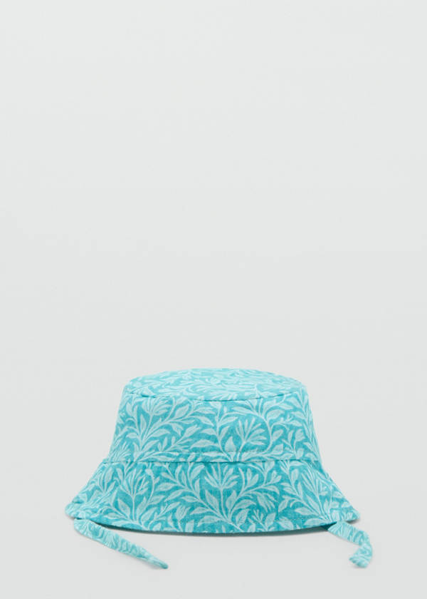 Bucket print hat — Aqua Green