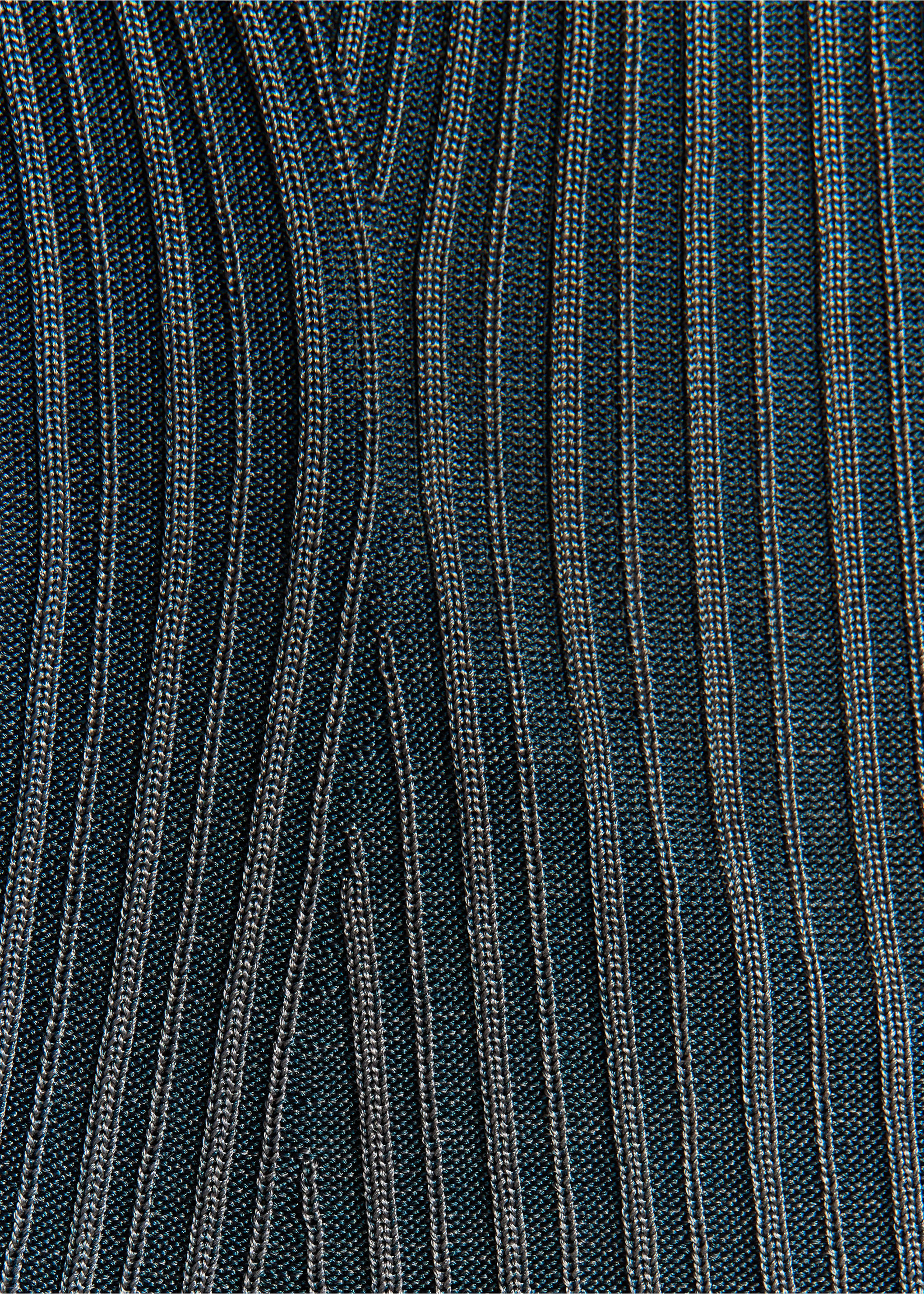 Open-back ribbed top - Details of the article 0, Dark Blue. Ref: 37021447-00.