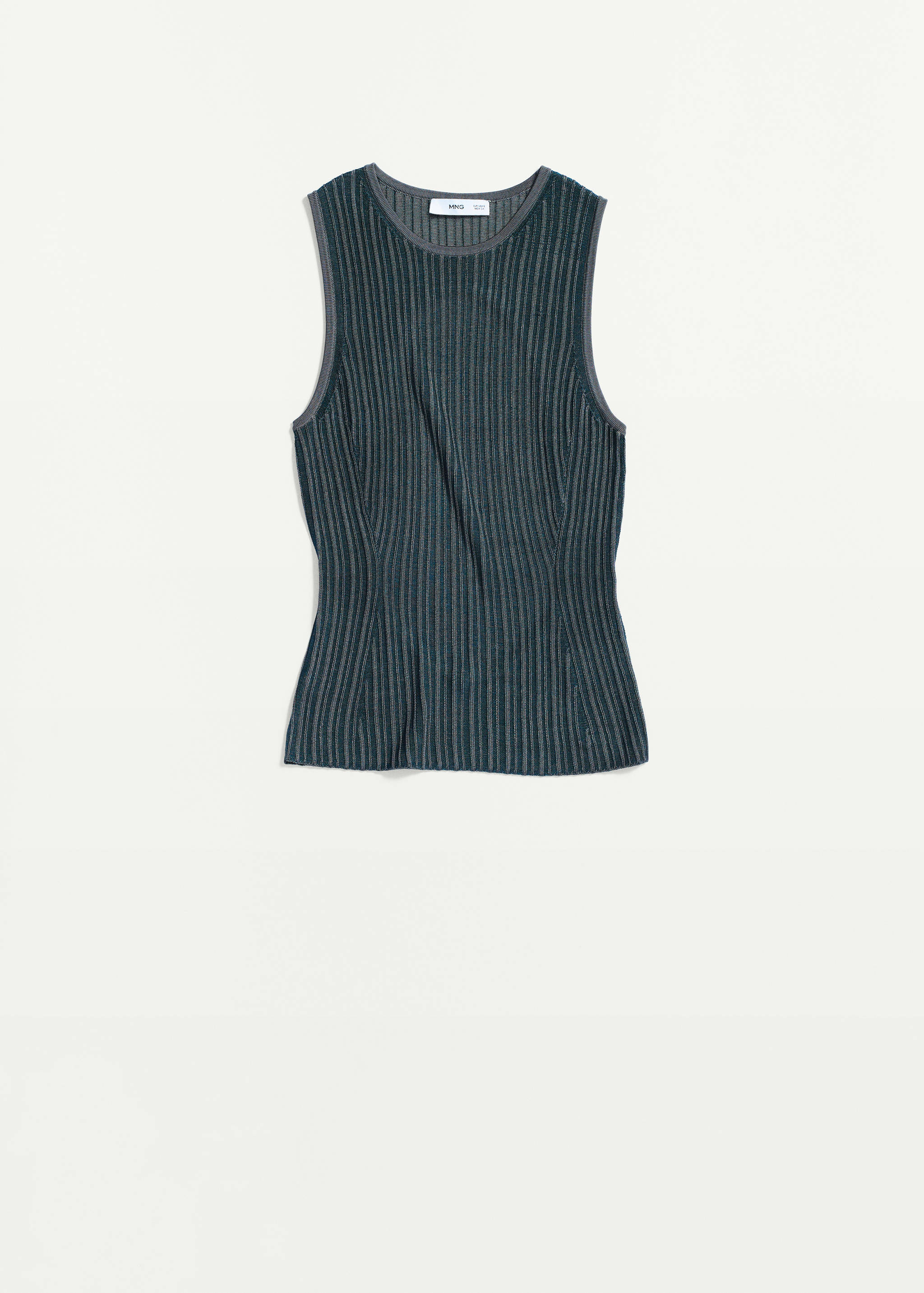 Open-back ribbed top - Article without model