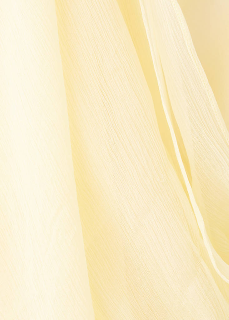 Satin halter neck dress — Pastel Yellow
