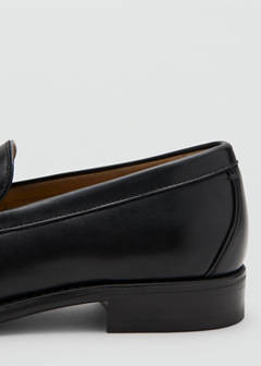 Leather penny loafers — Black 3